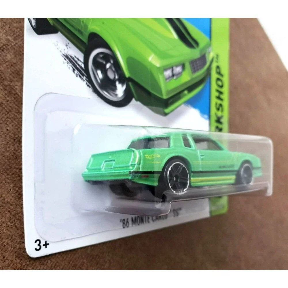 2015 Hot Wheels '86 MONTE CARLO Green HW Workshop Muscle Mania 230/250 Black PR5